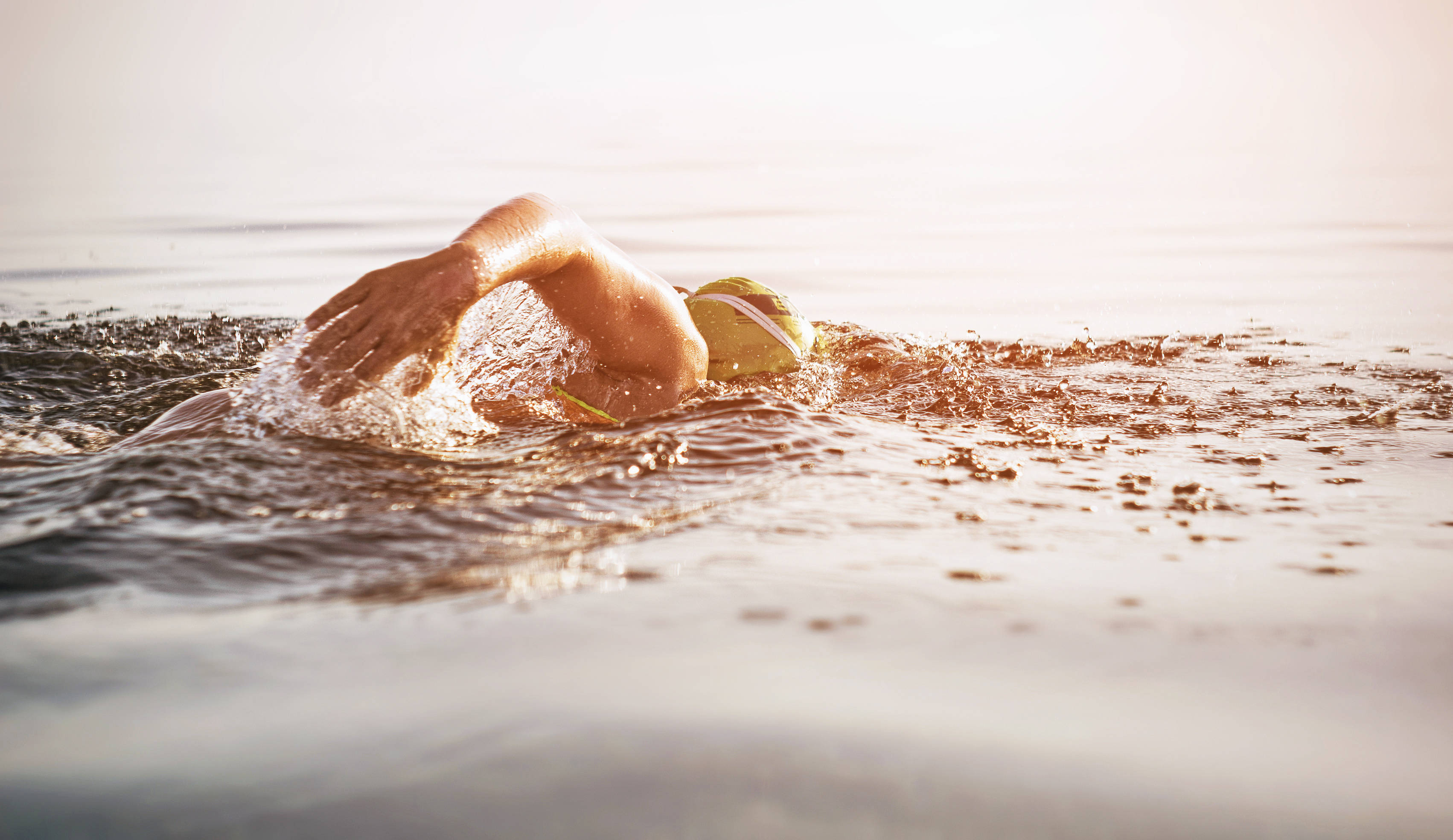 Swim in the sea перевод. A person swimming in the Sea.